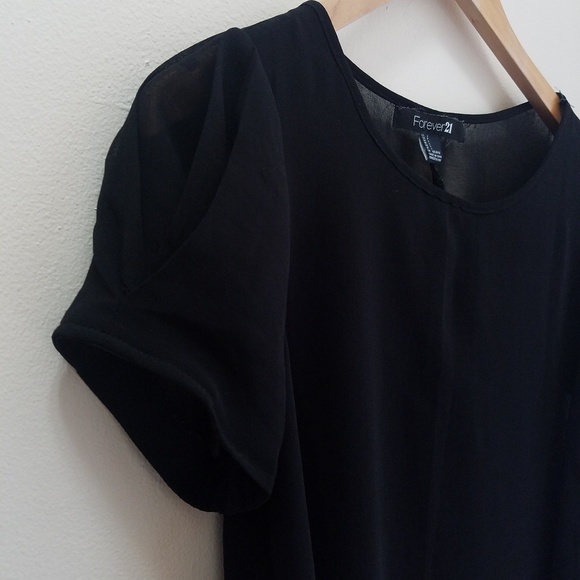 Sheer Black Babydoll Top 🌙 - Picture 2 of 7